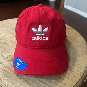 Adidas red baseball cap